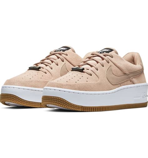 nike platform sneakers beige|white and beige platform sneakers.